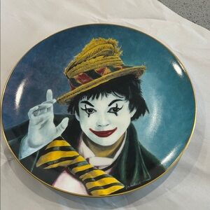 Colorful Clown Decorative Plate